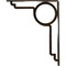 Ekena Millwork Maria Wrought Iron Bracket, (Single center brace), Antiqued Brass 1 1/2"W x 10"D x 12"H BKTM01X10X12SMAABS - alternate 3